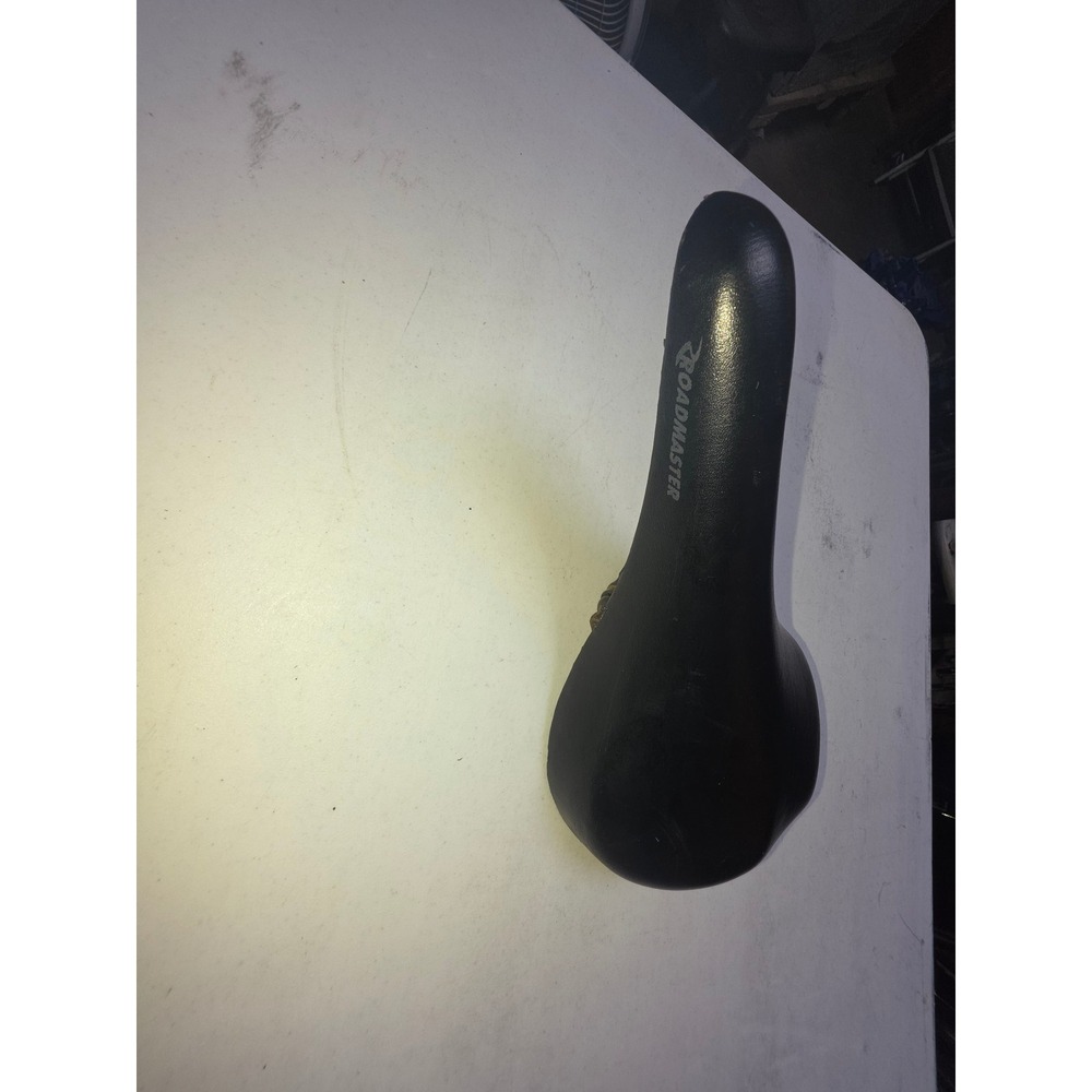 Roadmaster Bicycle Saddle Unisex Standard Black Fair Worn Foam Exposed Rails
